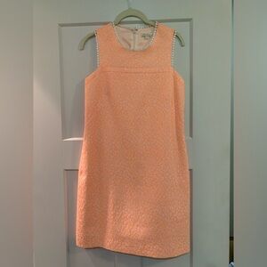 Shoshanna white and neon print dress